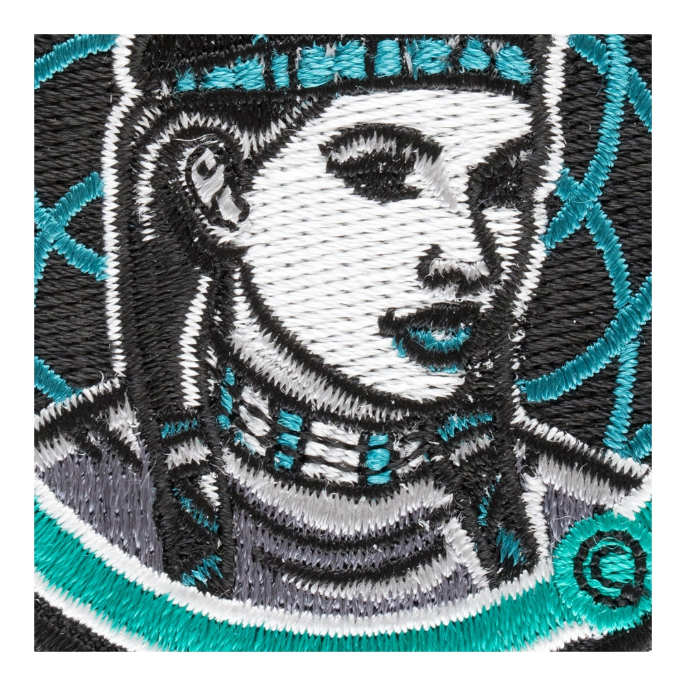 Turquoise Indian Maiden Dreamcatcher Patch, Native American Patches — detail view 1