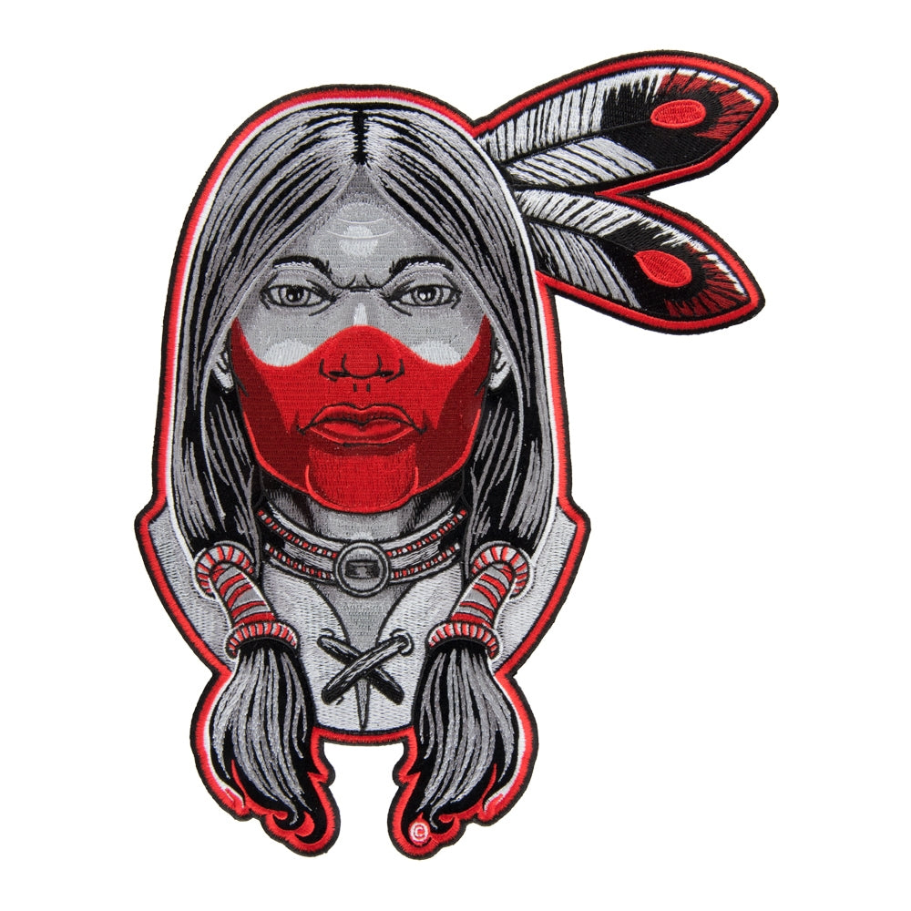 Apache Indian Warrior Patch, Native American Patches — product image