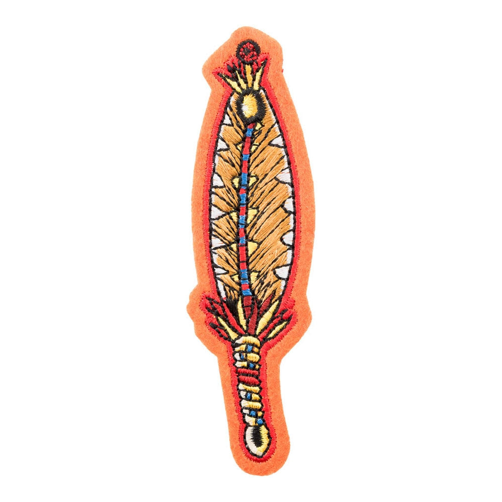 Indian Yellow Feather Patch, Native American Patches — product image