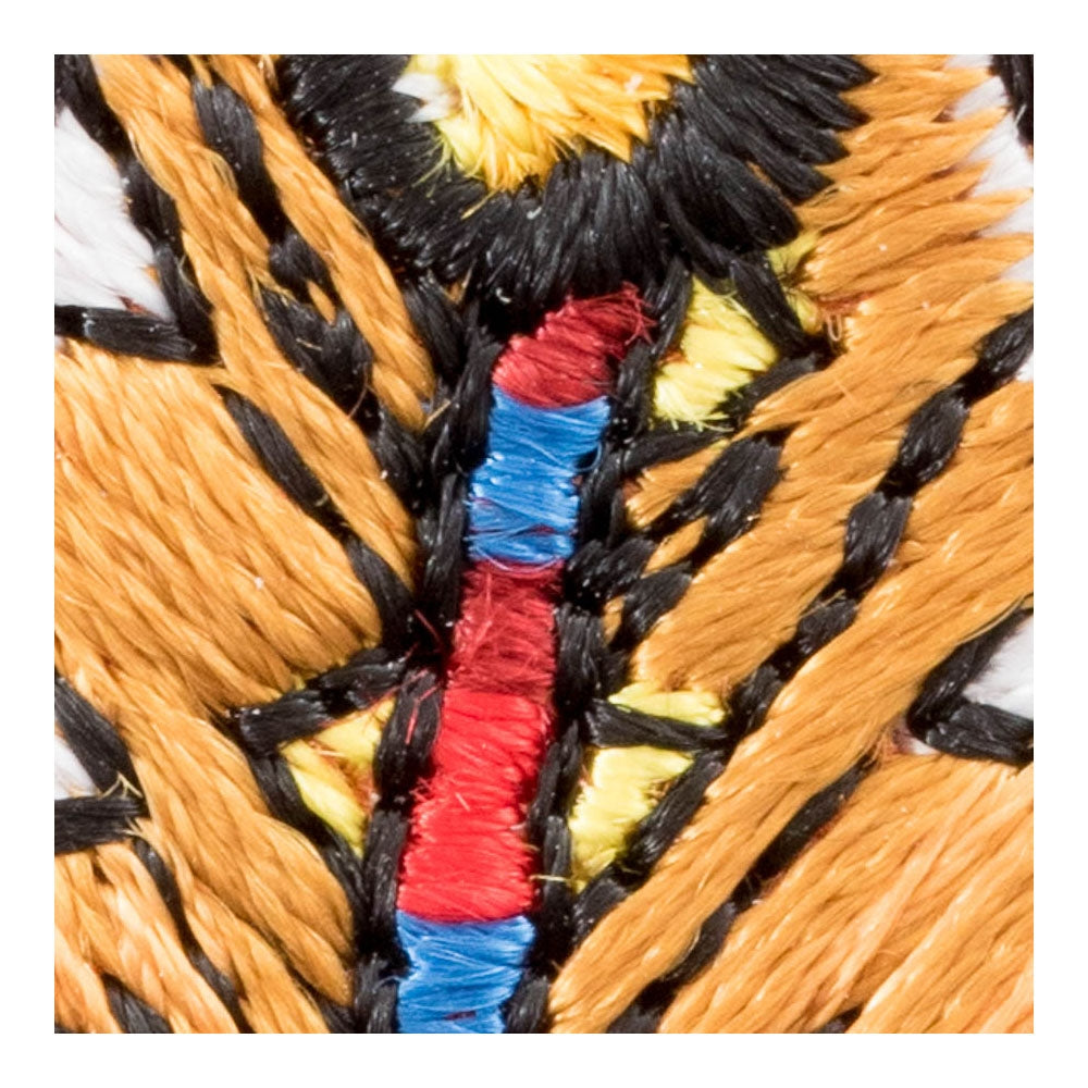 Indian Yellow Feather Patch, Native American Patches — detail view 1