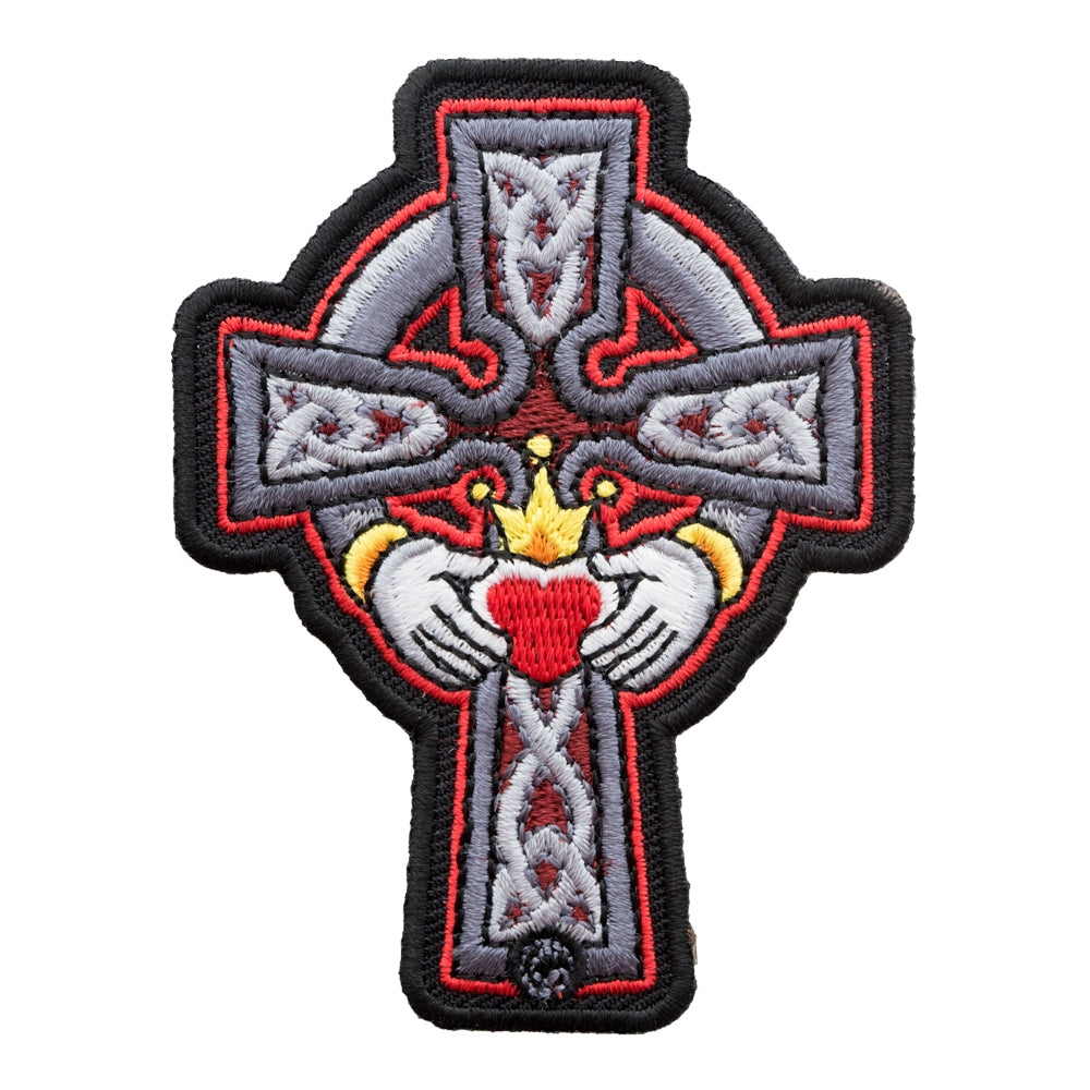 Eternal Love Claddagh Cross Patch, Celtic Cross Patches — product image