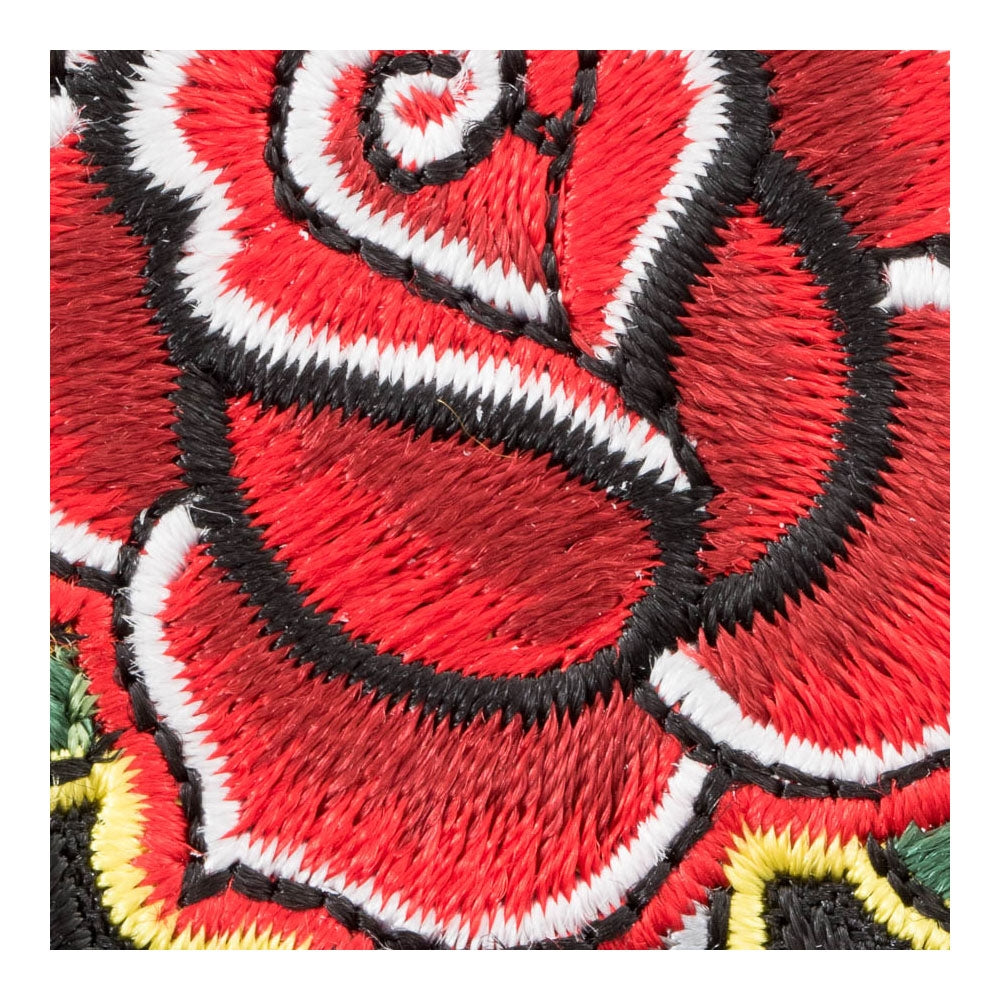 Christian Red Rose Cross Patch, Religious Cross Patches — detail view 1