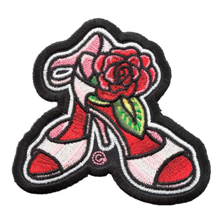 Tango Shoes And Rose Patch, Theater Dance Patches — product image