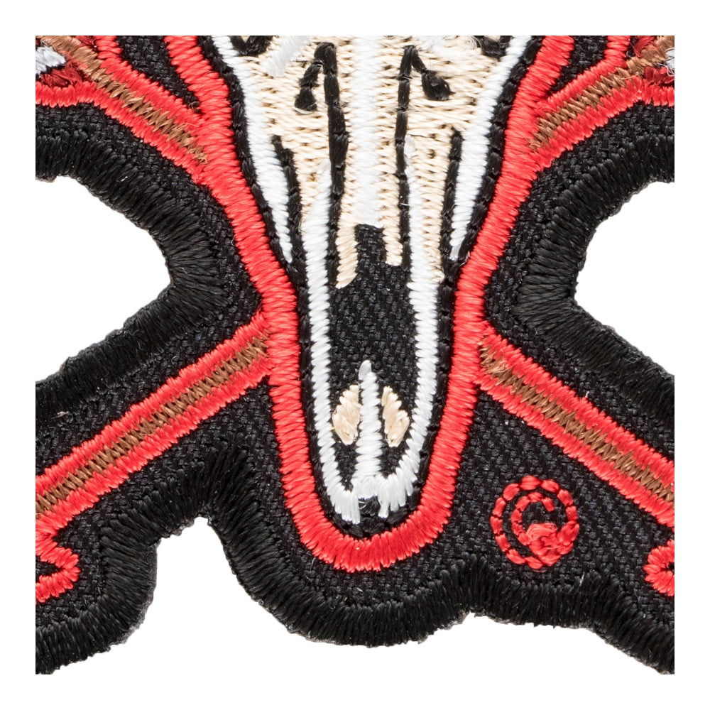 Live To Hunt Deer Skull And Arrows Patch, Hunting Patches — detail view 2
