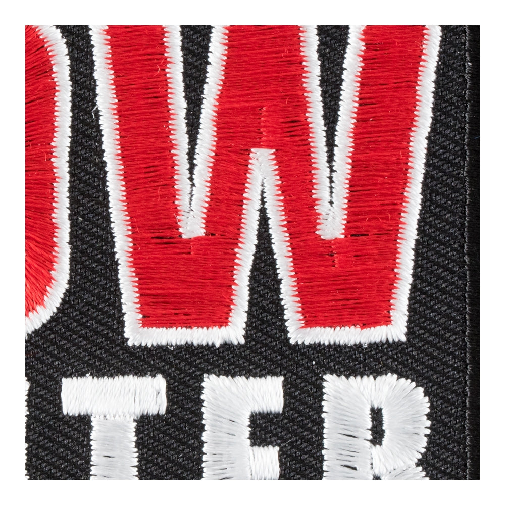 Red & Black Bow Hunter Arrowhead Patch, Hunting Patches — detail view 1