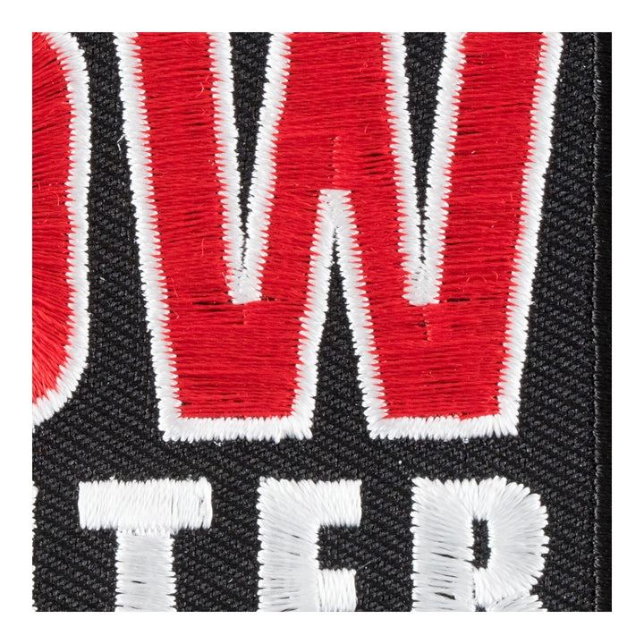 Red &amp; Black Bow Hunter Arrowhead Patch, Hunting Patches — detail view 1