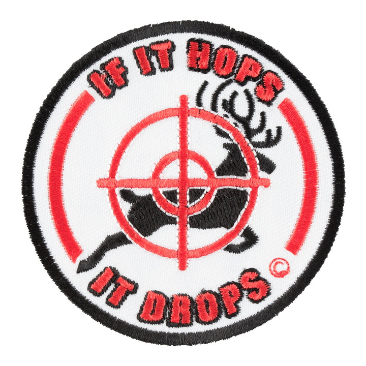 If It Hops It Drops Deer Hunting Patch, Hunting Patches — product image
