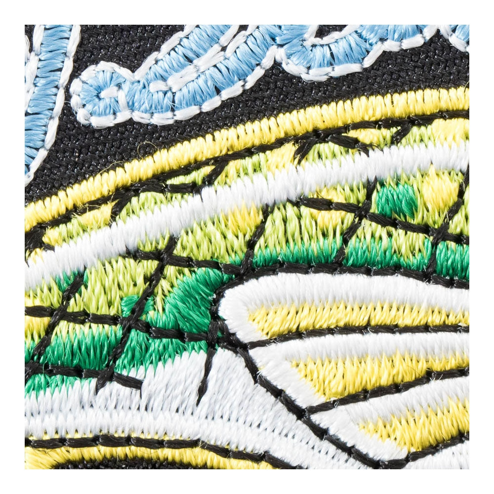 Dad Green &amp; Yellow Fishing Lure Patch, Fishing Patches — detail view 2