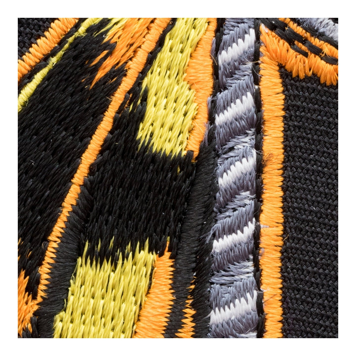 Black &amp; Yellow Fly Fishing Lure Patch, Fishing Patches — detail view 1