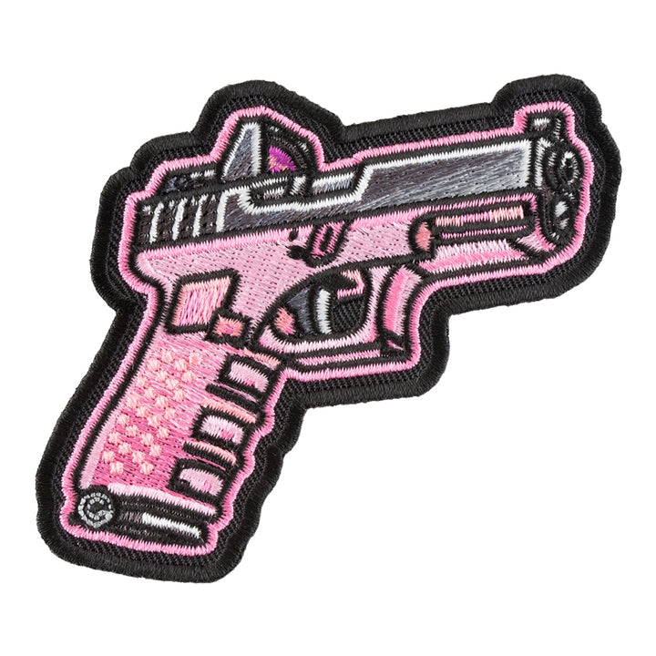 Pink Pistol Embroidered Patch, Guns &amp; Weapons Patches — product image