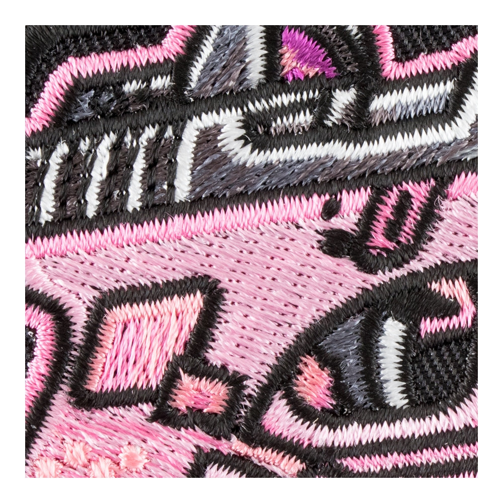 Pink Pistol Embroidered Patch, Guns &amp; Weapons Patches — detail view 2