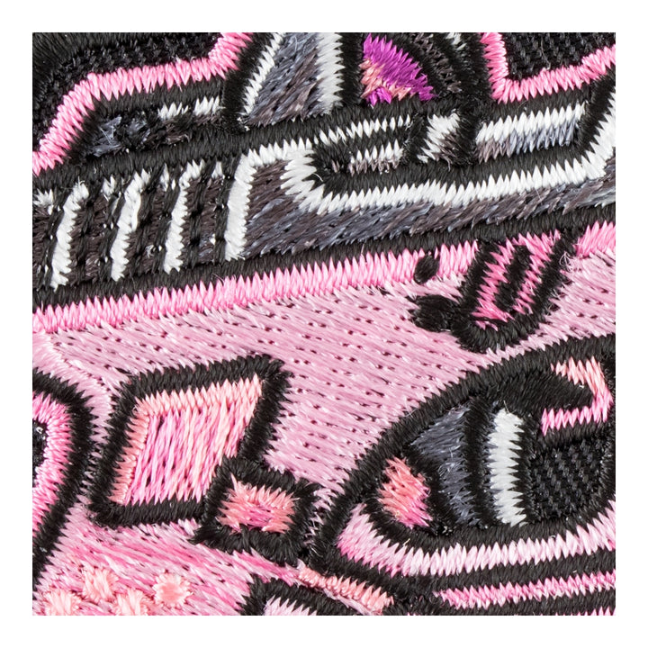 Pink Pistol Embroidered Patch, Guns &amp; Weapons Patches — detail view 2