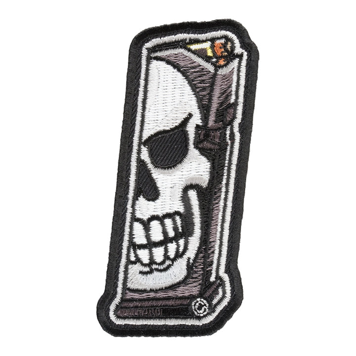 Skull Face Gun Clip Patch, Guns &amp; Weapons Patches — product image
