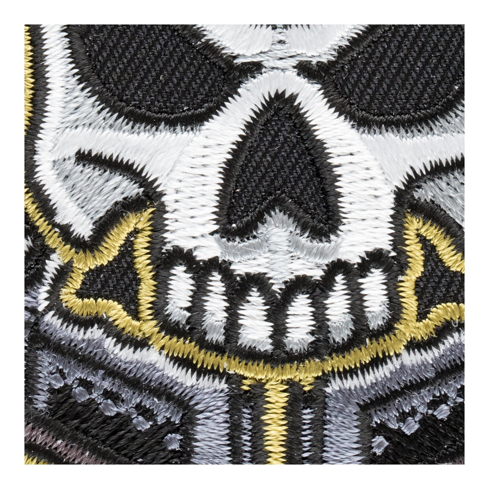 Skull And Dual Pistols Patch, Guns &amp; Weapons Patches — detail view 2