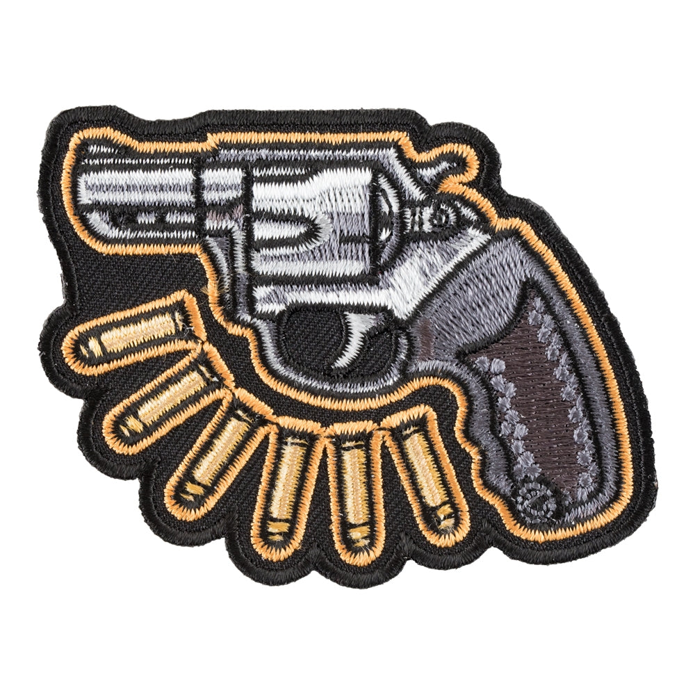 Revolver And Bullets Left Patch, Guns & Weapons Patches — product image