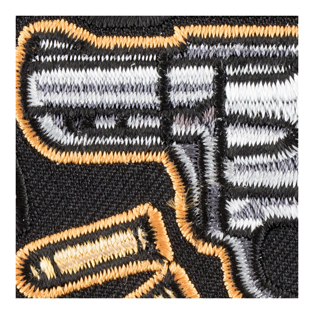 Revolver And Bullets Left Patch, Guns & Weapons Patches — detail view 1