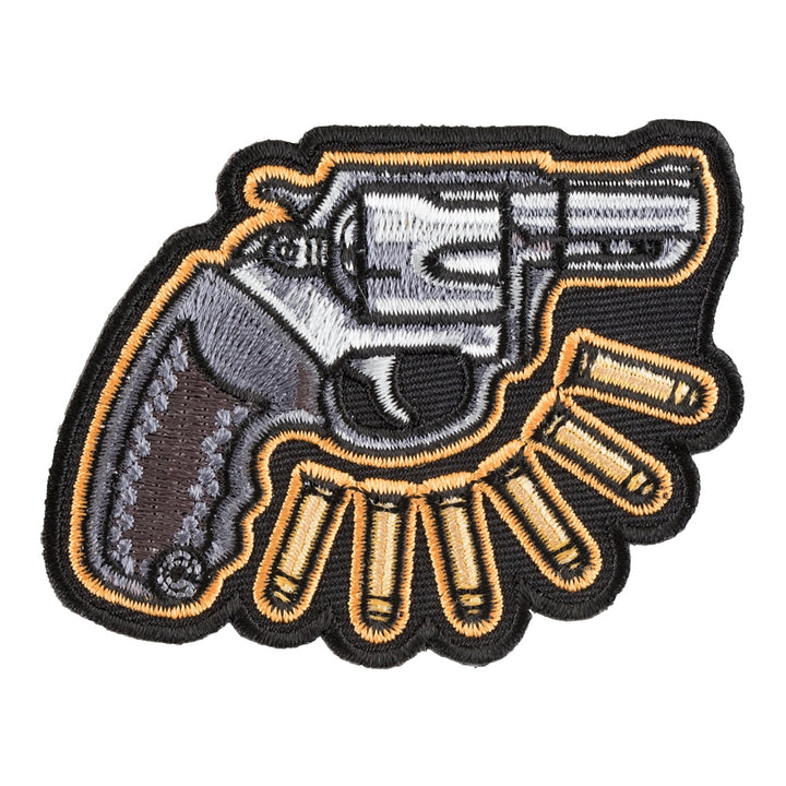 Revolver And Bullets Right Patch, Guns &amp; Weapons Patches — product image