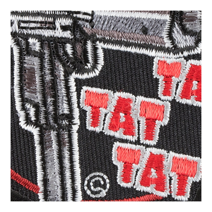 Rata Tat Tat Machine Gun Patch, Guns &amp; Weapons Patches — detail view 2