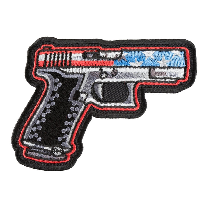 American Flag Pistol Patch, Guns &amp; Weapons Patches — product image
