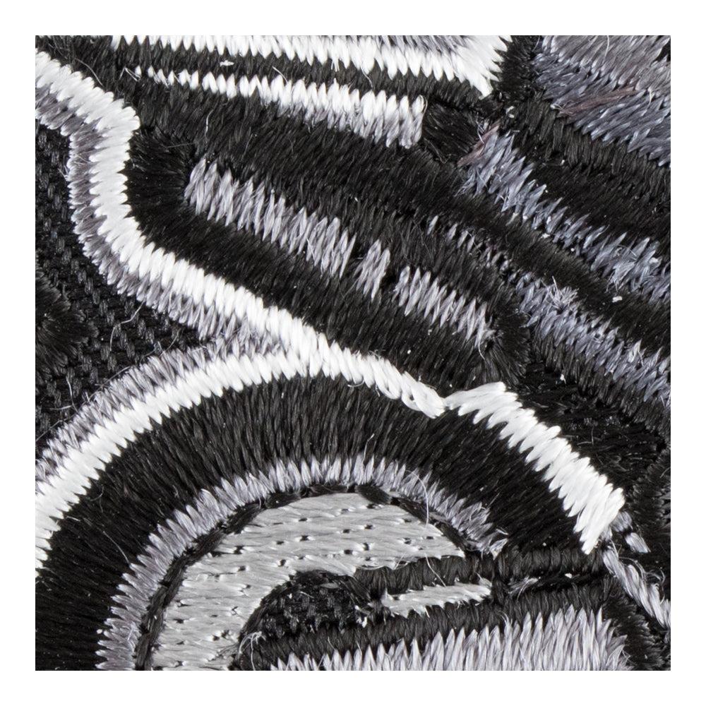 Speeding Gray Rider Motorcycle Patch, Biker Patches — detail view 2