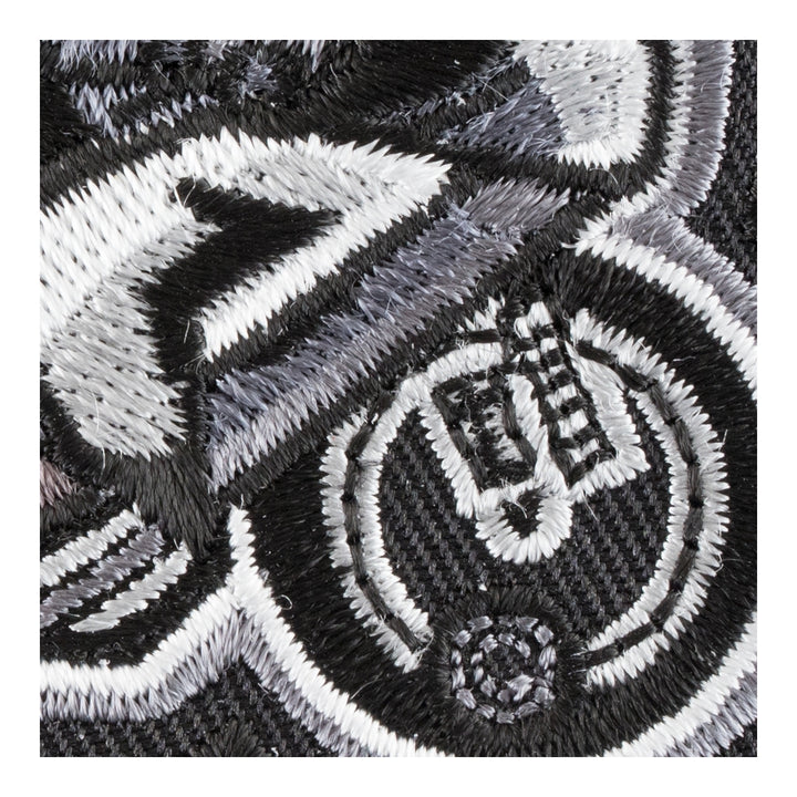 Speeding Gray Rider Motorcycle Patch, Biker Patches — detail view 1