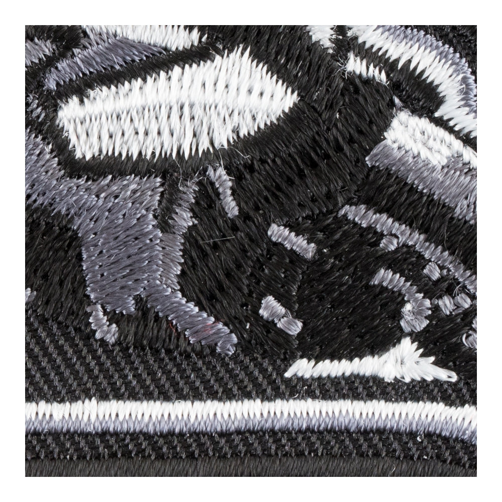 Cornering Gray Rider Motorcycle Patch, Biker Patches — detail view 1