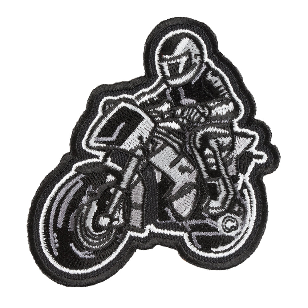 Gray Rider Motorcycle Patch, Biker Lifestyle Patches — product image