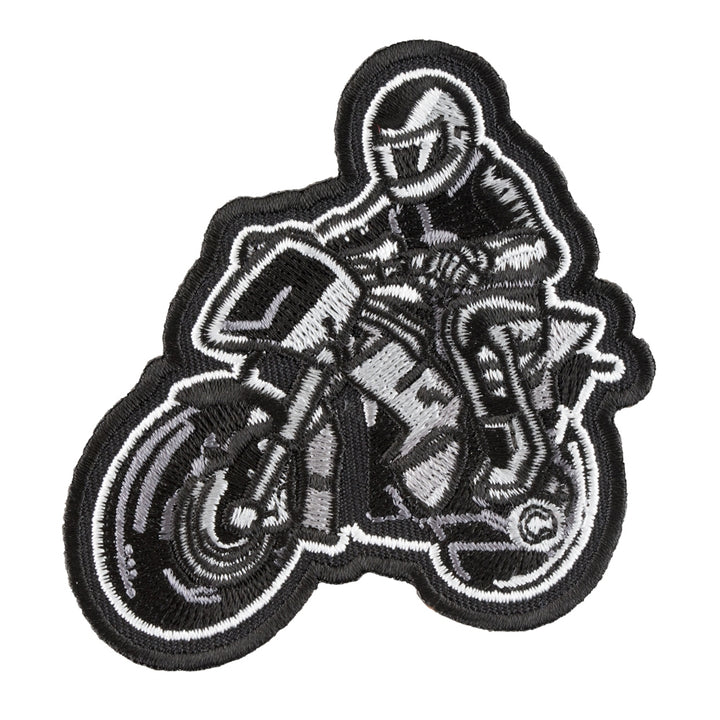 Gray Rider Motorcycle Patch, Biker Lifestyle Patches — product image