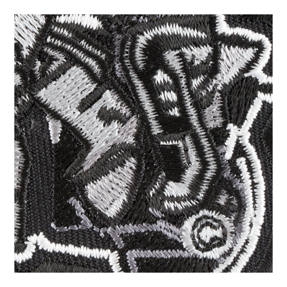 Gray Rider Motorcycle Patch, Biker Lifestyle Patches — detail view 2