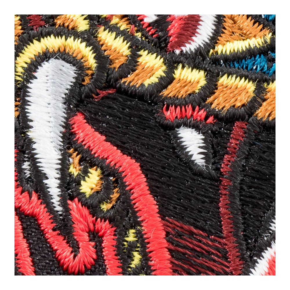 Biting Viper Head Blue Snake Patch, Snake Patches — detail view 1
