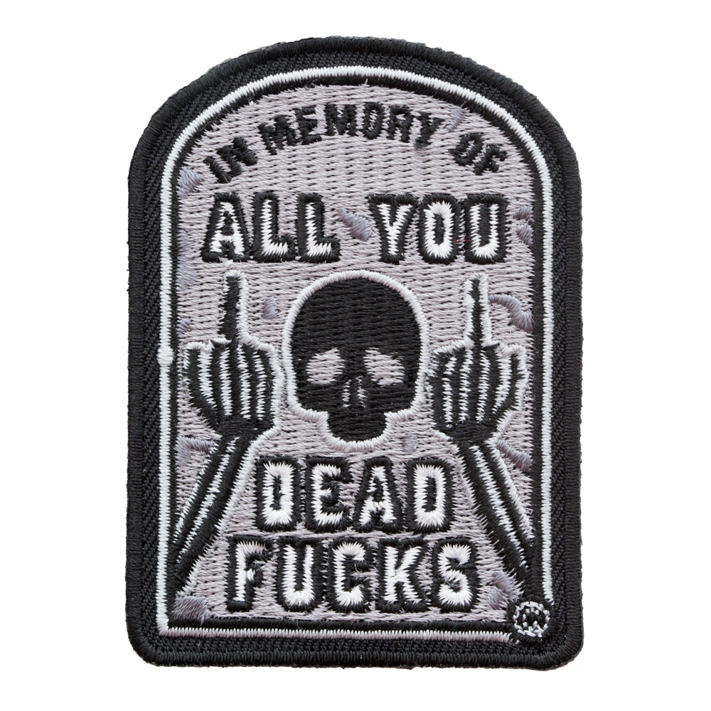 All You Dead Fucks Gravestone Patch, Death Patches — product image