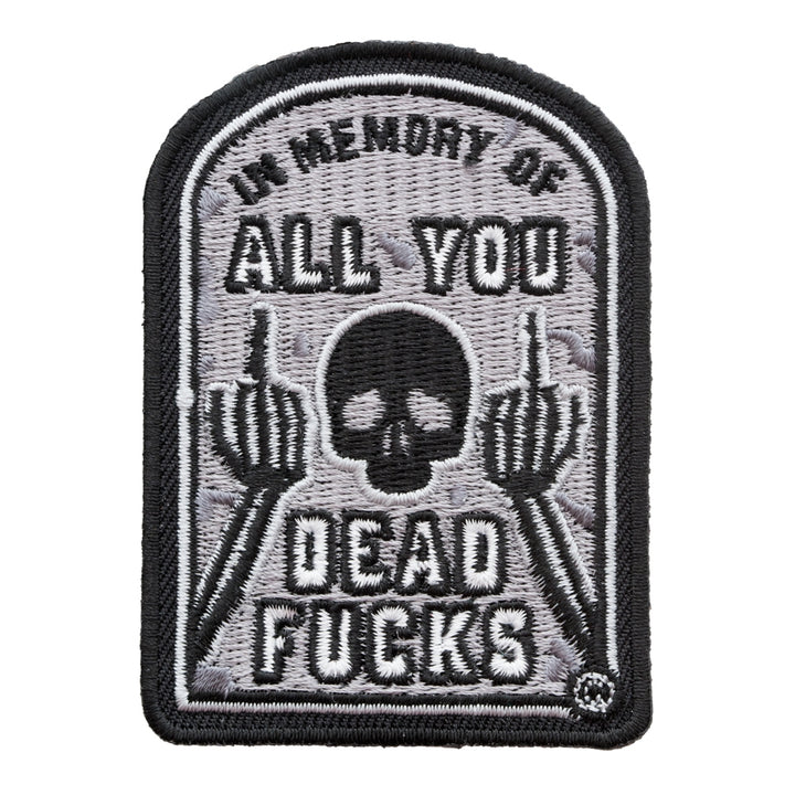 All You Dead Fucks Gravestone Patch, Death Patches — product image