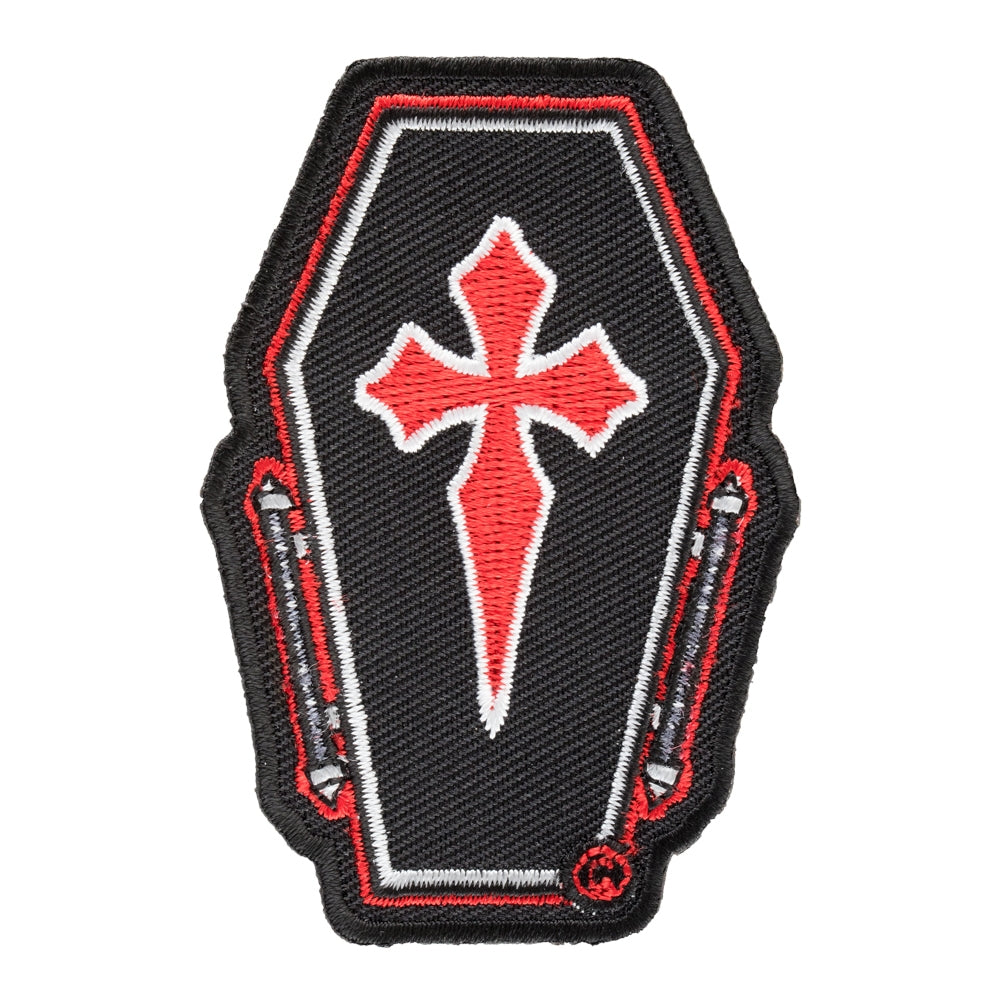 Death By Coffin Red Cross Patch, Death Patches — product image
