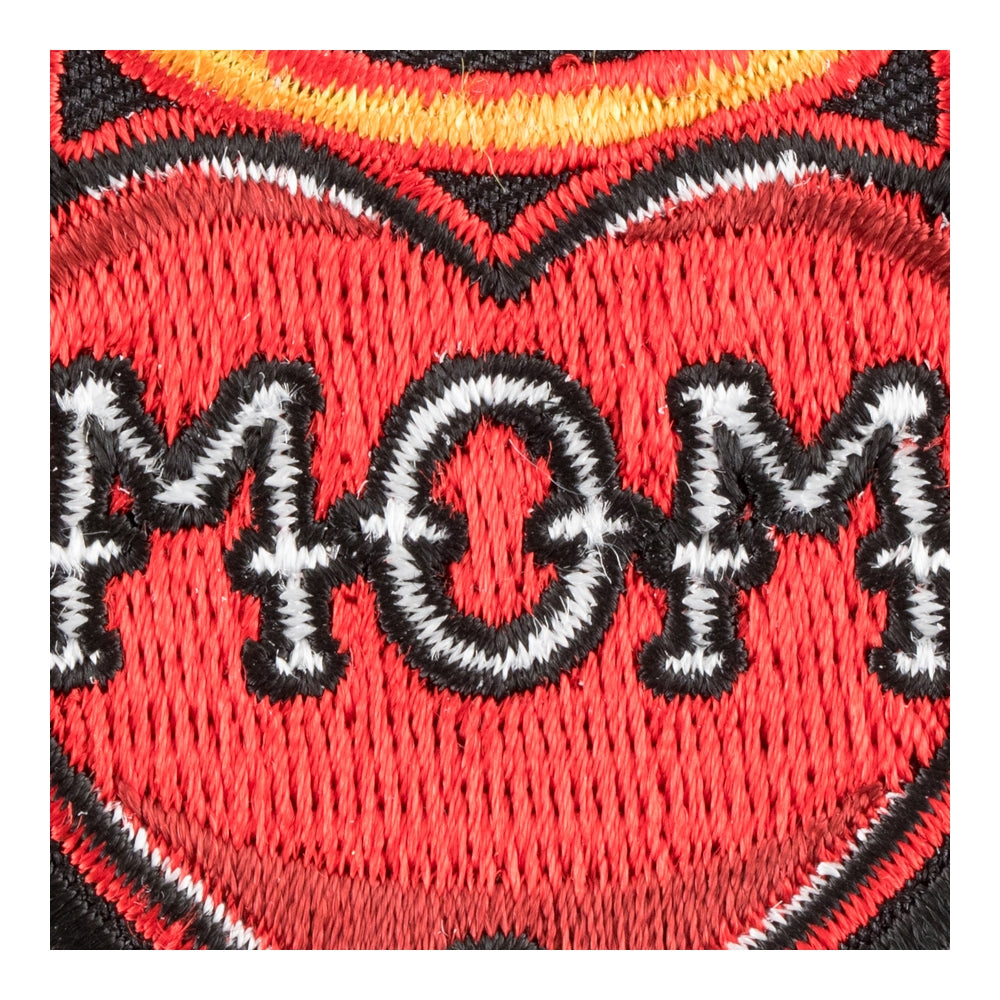 Miss You Mom Haloed Heart &amp; Wings Patch, RIP Patches — detail view 2