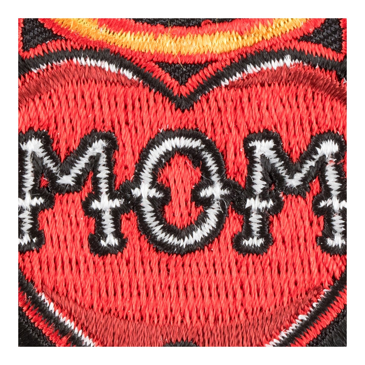 Miss You Mom Haloed Heart &amp; Wings Patch, RIP Patches — detail view 2