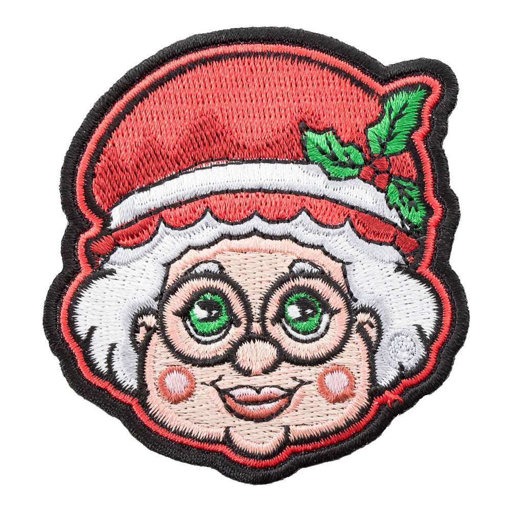 Mrs. Santa Claus Christmas Patch, Holiday Patches — product image
