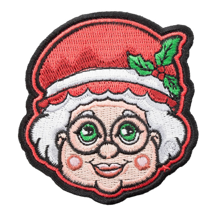 Mrs. Santa Claus Christmas Patch, Holiday Patches — product image