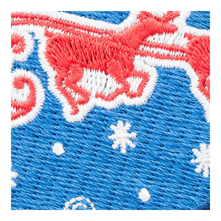 Santa Claus Sleigh And Reindeers Patch, Christmas Patches — detail view 1