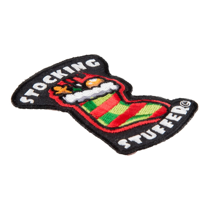 Christmas Green &amp; Red Stocking Stuffer Patch, Holiday Patches — detail view 2