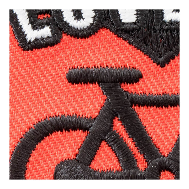 Love To Ride Heart Bicycle Patch, Active Living Patches — detail view 2