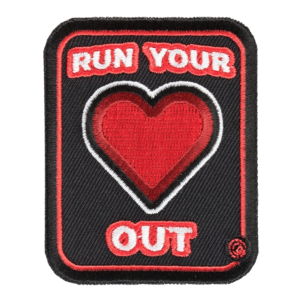 Run Your Heart Out Black & Red Patch, Active Living Patches — product image