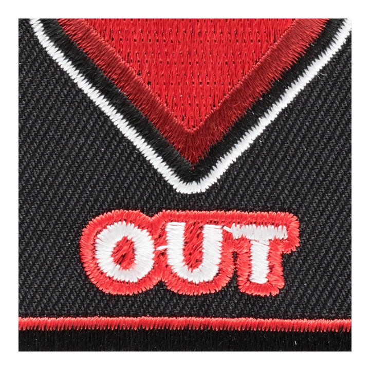 Run Your Heart Out Black &amp; Red Patch, Active Living Patches — detail view 1