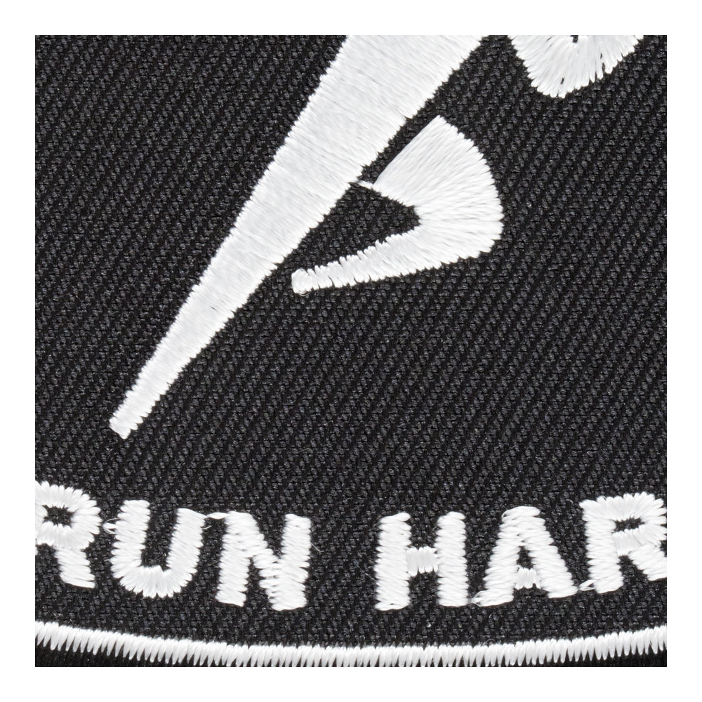 Life's Short Run Hard B&W Patch, Active Living Patches — detail view 1