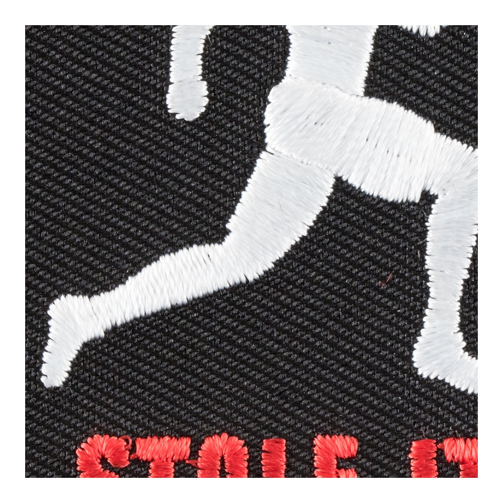 Run Like You Stole It Running Man Patch, Fitness Patches — detail view 1