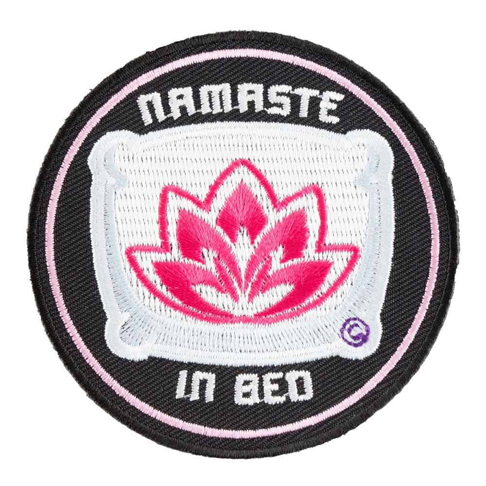 Namaste In Bed Lotus Pose Yoga Patch, Meditation Patches — product image