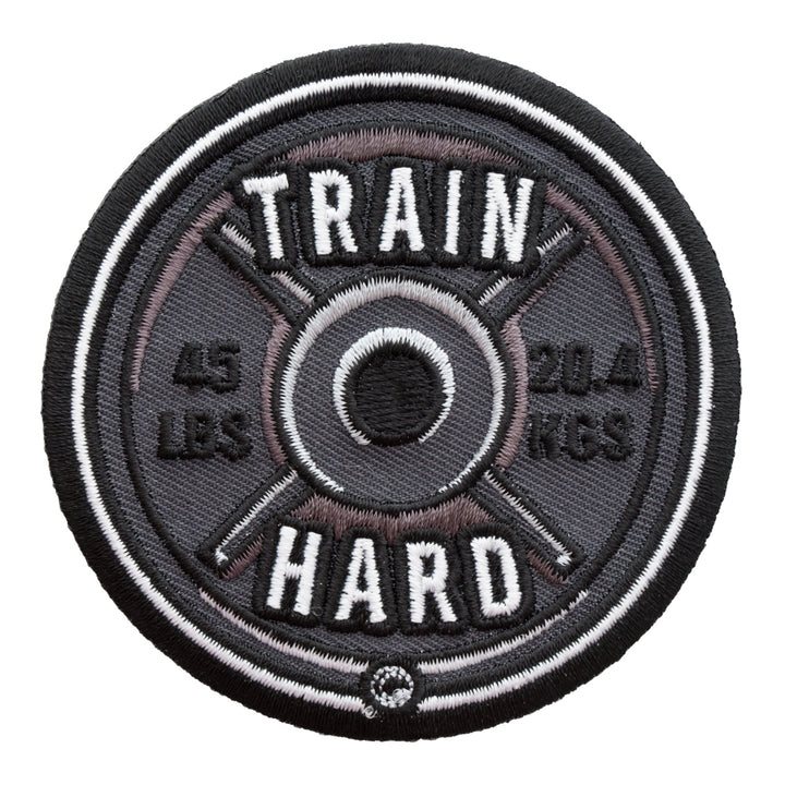 Train Hard 45 lb Barbell Weight Patch, Fitness Patches — product image
