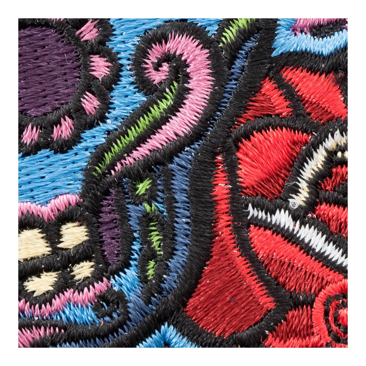 Sugar Skull Craneo Azul Patch, Day Of The Dead Patches — detail view 1
