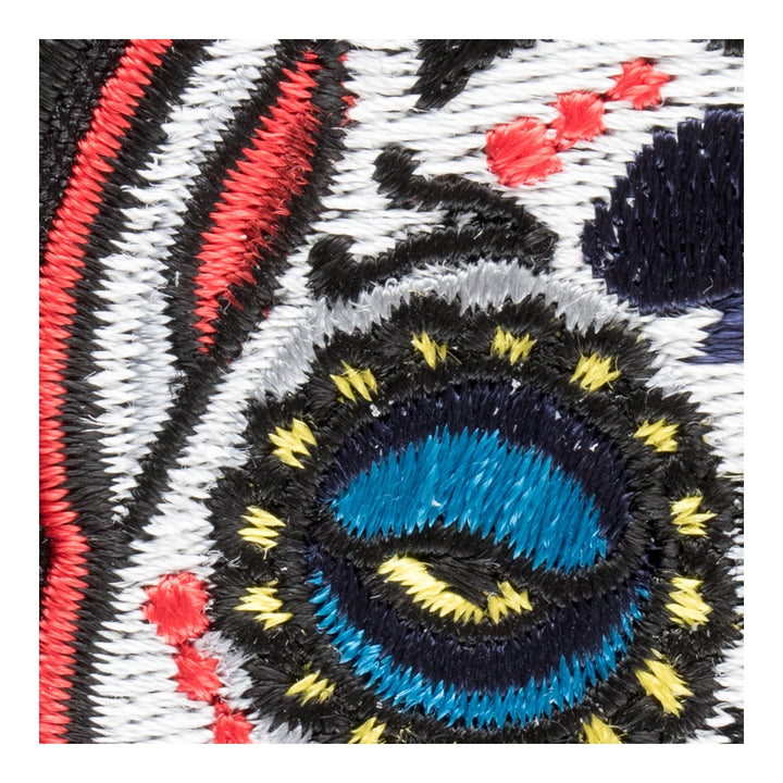 Sugar Skull Pitbull Patch, Day Of The Dead Patches — detail view 2