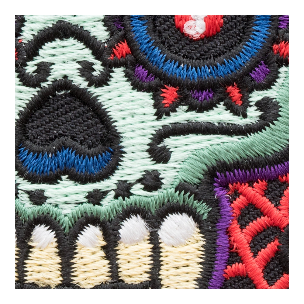 Vampiro Sugar Skull Web Patch, Day Of The Dead Patches — detail view 1