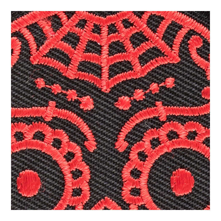 Sugar Skull Craneo Rojo Patch, Day Of The Dead Patches — detail view 2